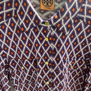 Tory Burch Purple and Orange Men's Shirt
